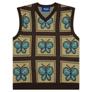 Awake Butterfly Sweater Vest - Brown/Yellow