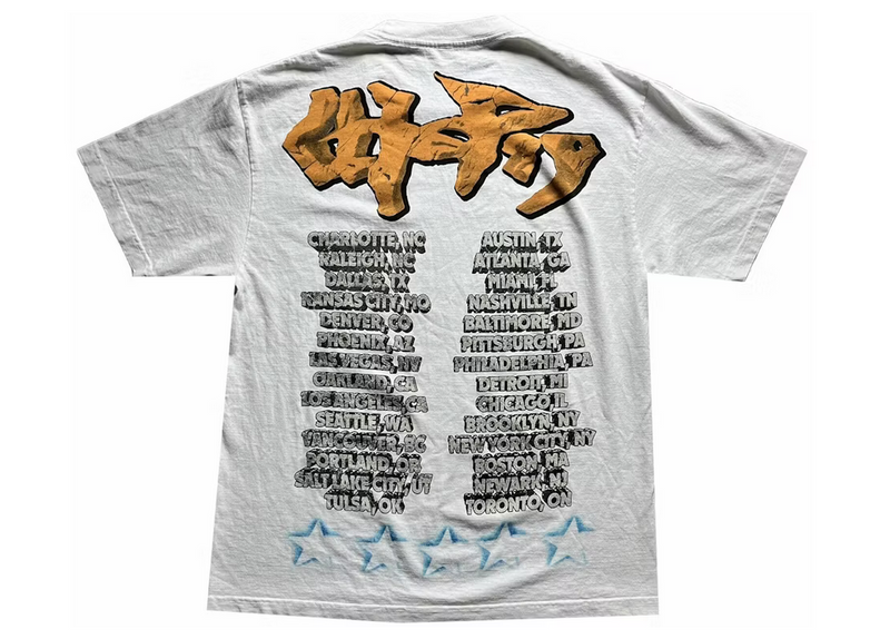 Travis Scott Utopia Tour Skitzo Circus Maximus Tee White Travis Scott Utopia Tour Skitzo Circus Maximus Tee White