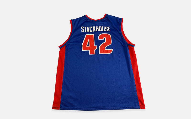 VINTAGE DETRIOT STACKHOUSE BASKETBALL JERSEY