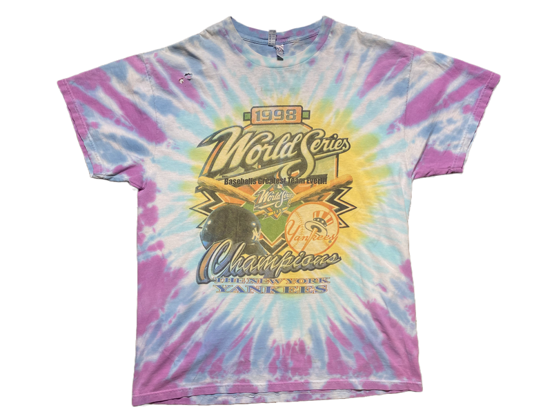VINTAGE 1998 NEW YORK YANKEES TIE DYE T-SHIRTR
