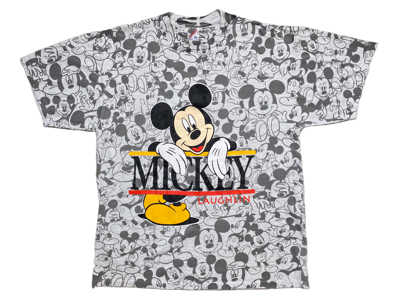 VINTAGE DISNEY MICKEY LAUGHLIN AOP T-SHIRT
