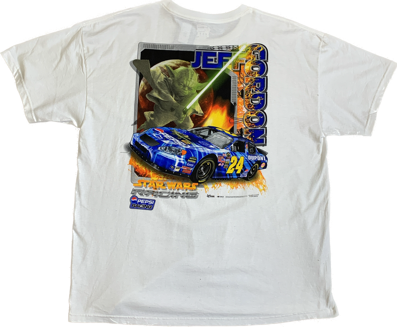 VINTAGE NASCAR JEFF GORDON STAR WARS T-SHIRT