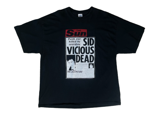 VINTAGE SID VICIOUS DEAD T-SHIRT